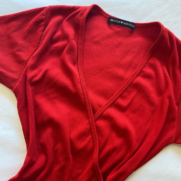 BRANDY MELVILLE RED BODY SUIT - Picture 3 of 6